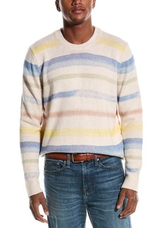 ATM Anthony Thomas Melillo Painted Stripe Cashmere-Blend Crewneck Sweater