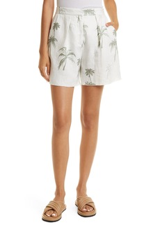 ATM Anthony Thomas Melillo Palm Tree Linen Shorts in Palm Print at Nordstrom Rack