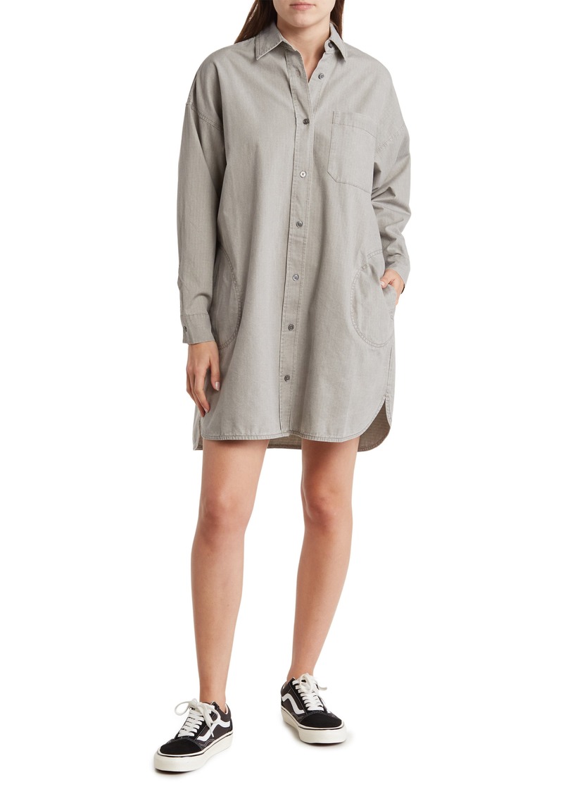 ATM Anthony Thomas Melillo Ripstop Shirt Dress in Shadow at Nordstrom Rack