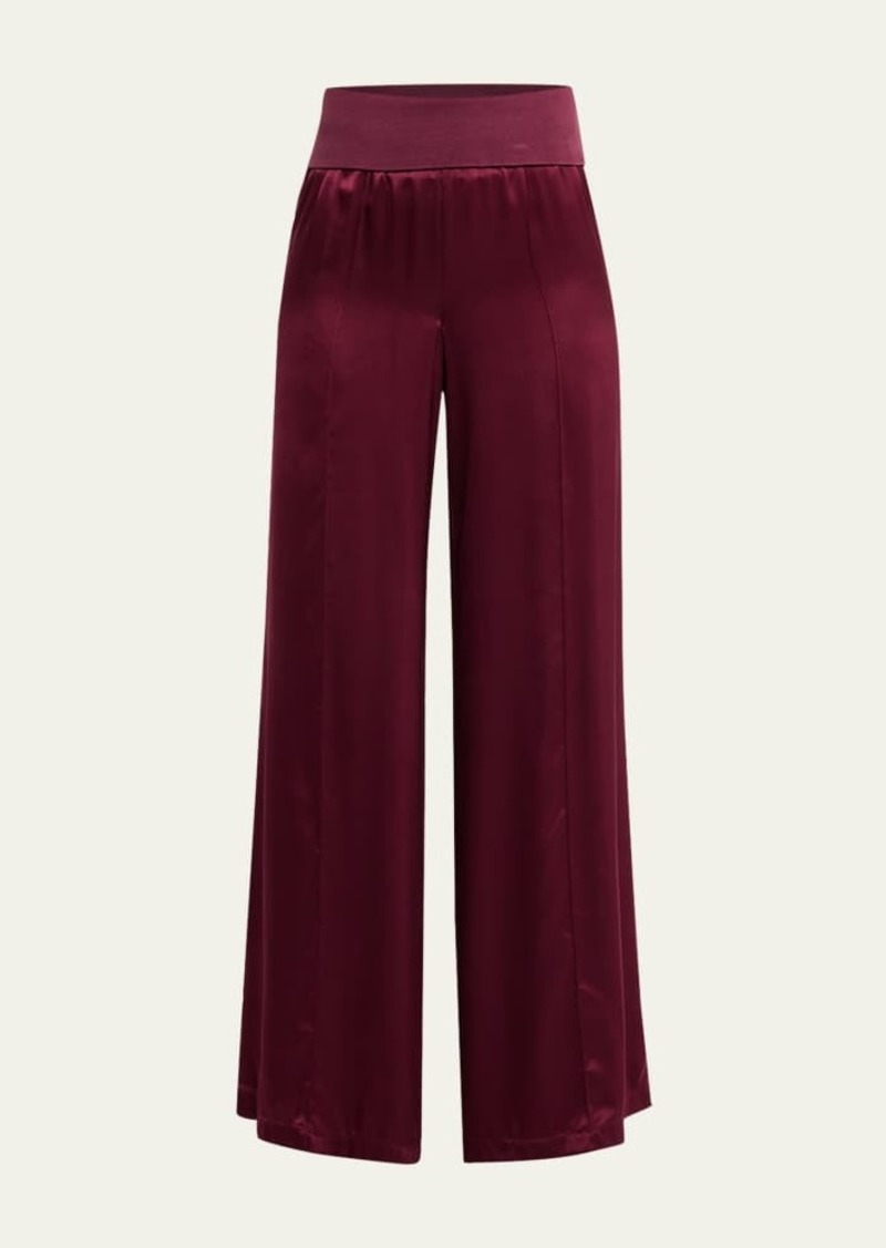 ATM Anthony Thomas Melillo Silk Charmeuse Palazzo Pants