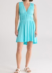 ATM Anthony Thomas Melillo Sublime Slub Jersey Minidress in Aqua Mist at Nordstrom Rack