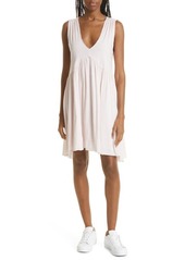 ATM Anthony Thomas Melillo V-Neck Cotton Jersey Dress in Rosewater at Nordstrom