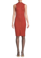 ATM Anthony Thomas Melillo Button Front Knit Dress