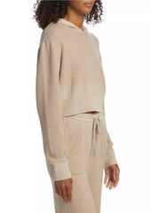 ATM Anthony Thomas Melillo Cotton & Cashmere-Blend Cropped Hoodie