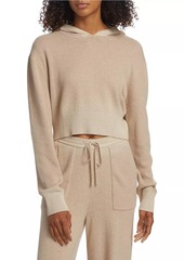 ATM Anthony Thomas Melillo Cotton & Cashmere-Blend Cropped Hoodie