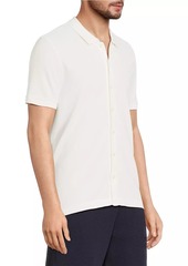 ATM Anthony Thomas Melillo Cotton Pique Button-Front Short-Sleeve Shirt