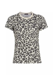 ATM Anthony Thomas Melillo Leopard Cotton Short-Sleeve T-Shirt