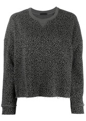 ATM Anthony Thomas Melillo leopard print cropped sweatshirt