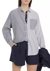 ATM Anthony Thomas Melillo Mixed Stripe Boyfriend Shirt