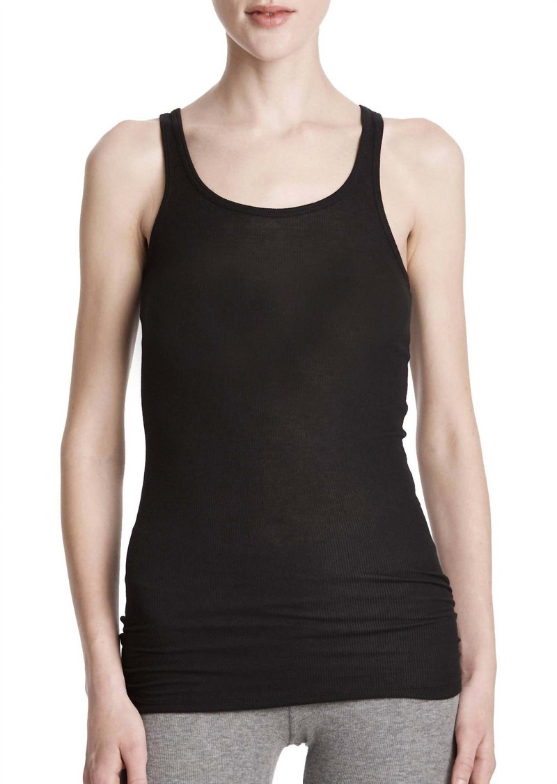 ATM Anthony Thomas Melillo Modal Rib Boy Tank Top In Black