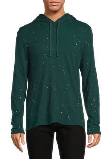 ATM Anthony Thomas Melillo Paint Splatter Drawstring Hoodie