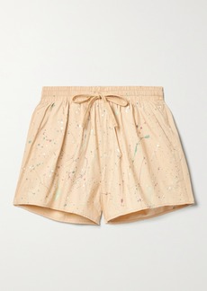 ATM Anthony Thomas Melillo Printed Cotton-poplin Shorts