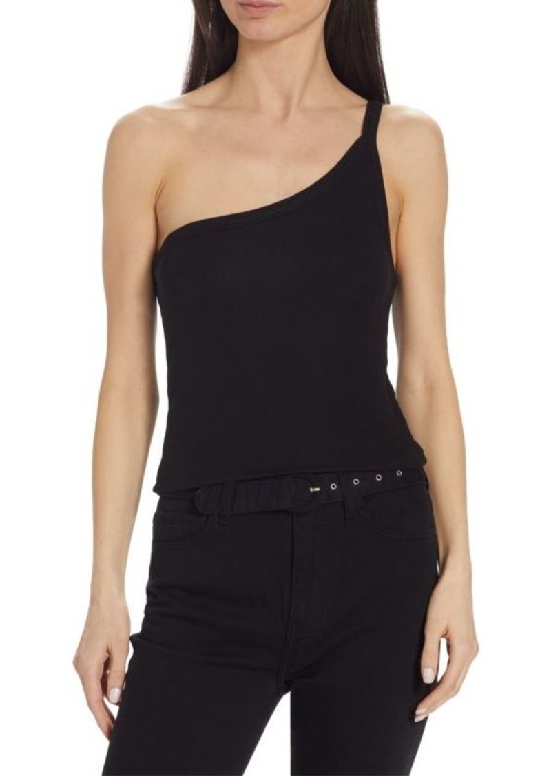 ATM Anthony Thomas Melillo Rib Knit One Shoulder Cami