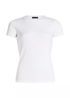ATM Anthony Thomas Melillo Rib-Knit Short-Sleeve T-Shirt