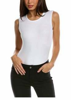 ATM Anthony Thomas Melillo Ribbed Muscle Tank Bodysuit In White