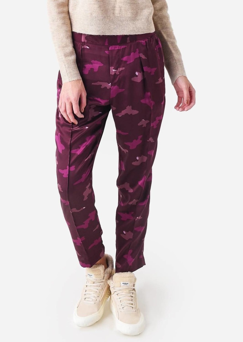 ATM Anthony Thomas Melillo Silk Pull-On Pant In Abstract Camo