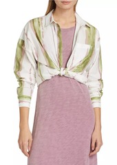 ATM Anthony Thomas Melillo Striped Button-Front Shirt