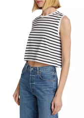 ATM Anthony Thomas Melillo Striped Cotton Muscle T-Shirt