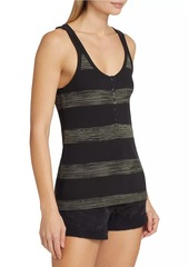 ATM Anthony Thomas Melillo Striped Cotton Tank Top