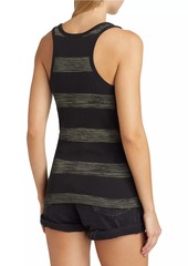 ATM Anthony Thomas Melillo Striped Cotton Tank Top