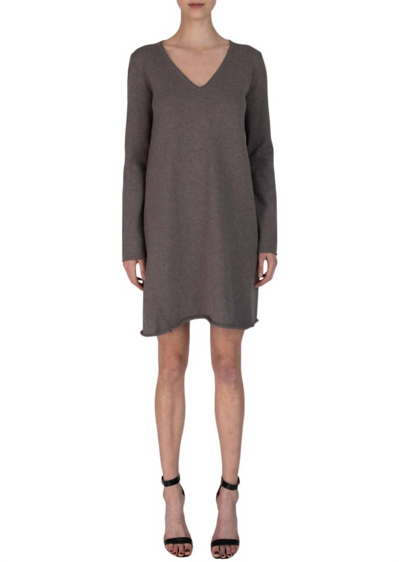 ATM Anthony Thomas Melillo V-Neck Dress In Deep Barley