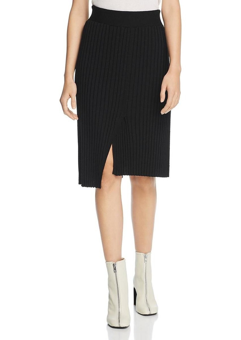 ATM Anthony Thomas Melillo Womens Merino Wool Ribbed Skirt