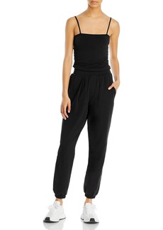 ATM Anthony Thomas Melillo Womens Ruched Maxi Jumpsuit