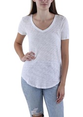 ATM Anthony Thomas Melillo Womens V-Neck Slub T-Shirt