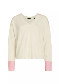 ATM Anthony Thomas Melillo Wool-Cashmere Colorblock Sweater