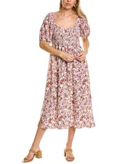 Auguste Rosemary Annastasia Linen-Blend Midi Dress