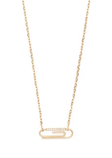 Aurelie Bidermann 18kt yellow gold Paper Clip diamond necklace