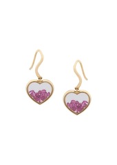 Aurelie Bidermann 'Chivor' ruby heart earrings