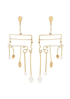 Aurelie Bidermann Sirocco freshwater pearl-embellished earrings