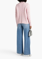 Autumn Cashmere - Cable-knit cardigan - Pink - S