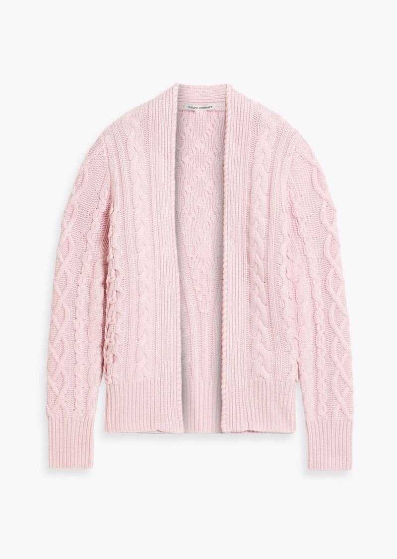 Autumn Cashmere - Cable-knit cardigan - Pink - S