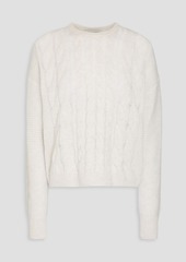 Autumn Cashmere - Cable-knit cashmere sweater - White - XS