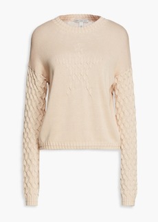 Autumn Cashmere - Cable-knit cotton sweater - Neutral - M