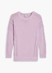 Autumn Cashmere - Cable-knit cotton sweater - Purple - S