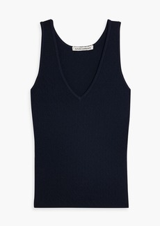 Autumn Cashmere - Cable-knit tank - Blue - S