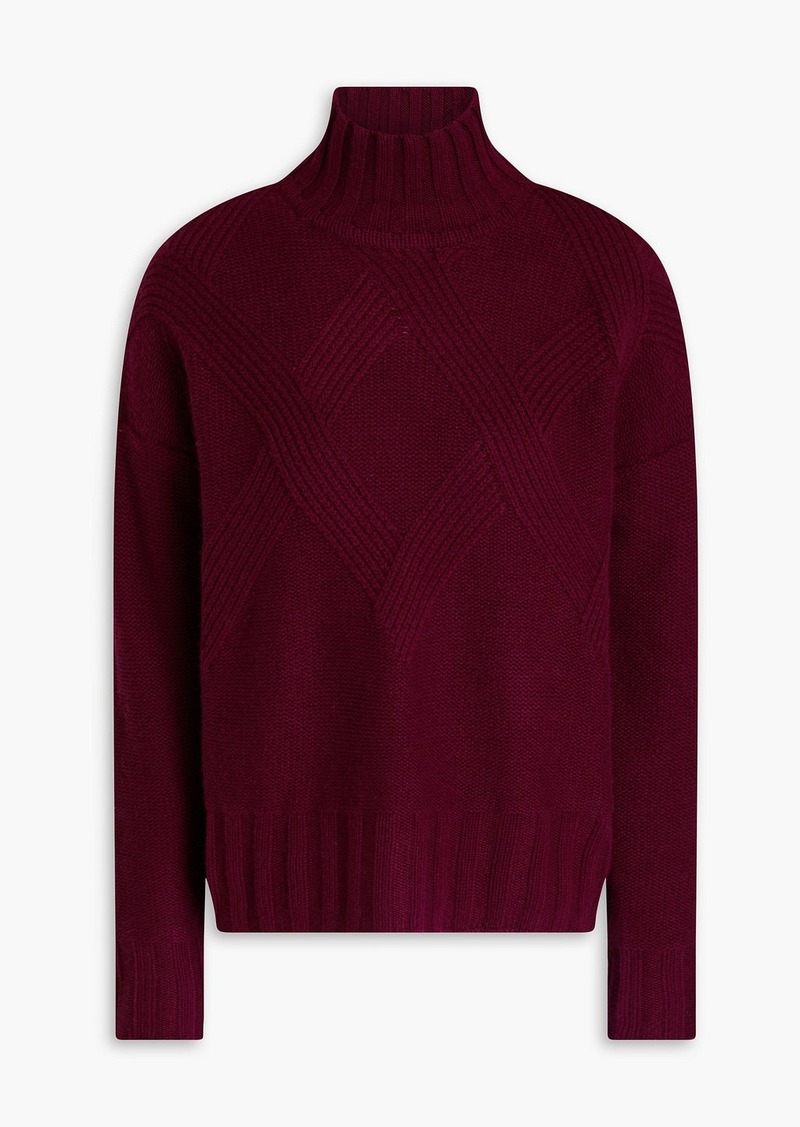 Autumn Cashmere - Cashmere turtleneck sweater - Burgundy - XS