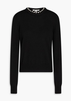 Autumn Cashmere - Crystal-embellished cashmere sweater - Black - S