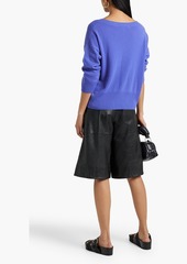 Autumn Cashmere - Cutout cashmere sweater - Blue - XS