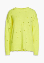 Autumn Cashmere - Distressed cashmere sweater - Yellow - XL