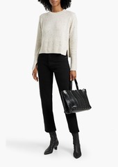 Autumn Cashmere - Donegal cashmere sweater - White - L