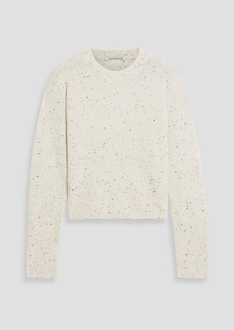 Autumn Cashmere - Donegal cashmere sweater - White - L