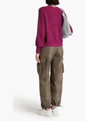 Autumn Cashmere - Donegal ribbed-knit sweater - Purple - S