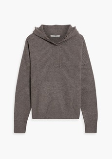 Autumn Cashmere - Frayed cashmere hoodie - Neutral - XS