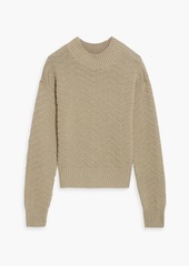 Autumn Cashmere - Jacquard-knit cotton sweater - Neutral - XS