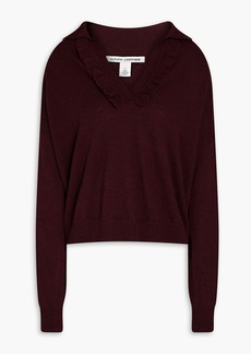 Autumn Cashmere - Jonny cashmere sweater - Burgundy - S