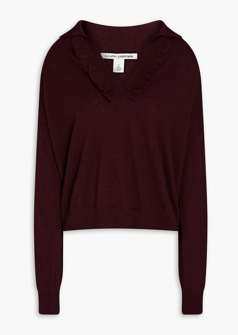 Autumn Cashmere - Jonny cashmere sweater - Burgundy - L